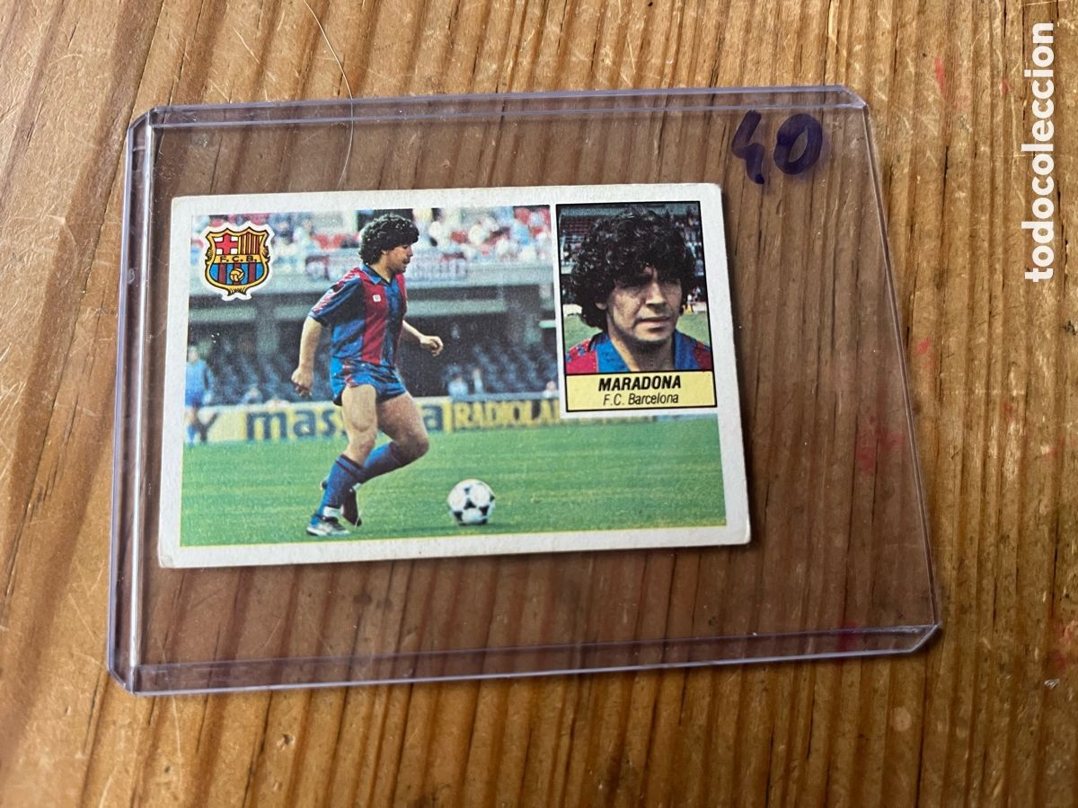 Cromos de F&uacute;tbol: CROMO SIN PEGAR NUNCA PEGADO ALBUM LIGA ESTE 84 85 1984 1985 BARCELONA DIEGO ARMANDO MARADONA