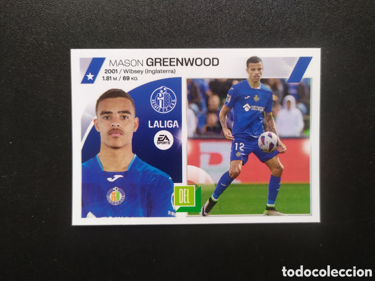 Figurine di Calcio: Liga este 2023 2024 23 24 panini Greenwood fichaje n&deg; 65 Getafe