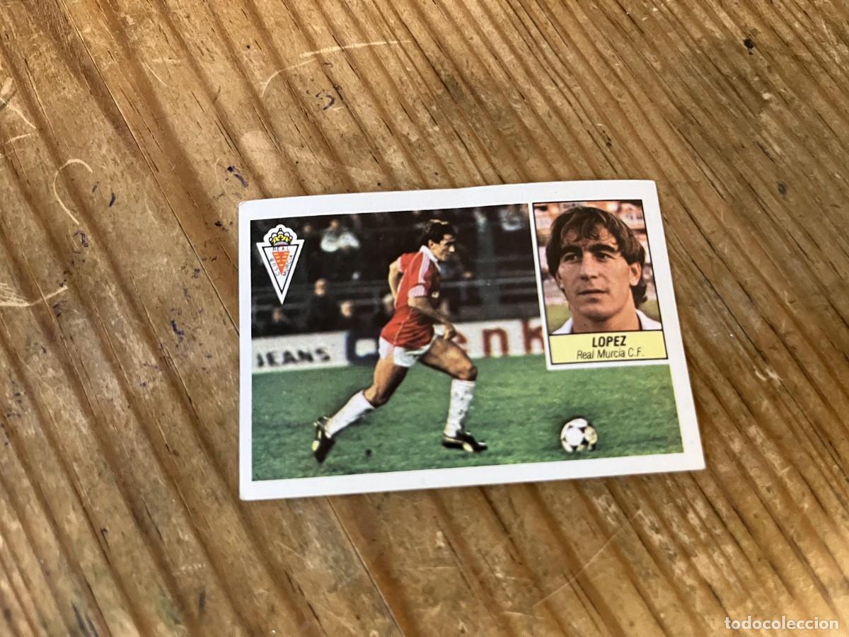 Figurine di Calcio: CROMO ALBUM LIGA ESTE 84 85 1984 1985 REAL MURCIA LOPEZ