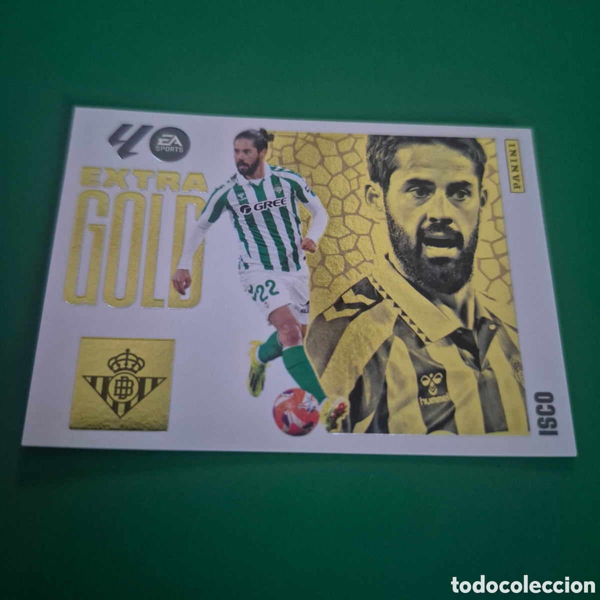 Cromos de F&uacute;tbol: CROMO ISCO (EXTRA GOLD) REAL BETIS LIGA 25-26 2025 2026 ALBUM ESTE