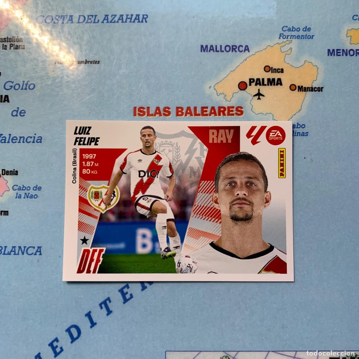Cromos de f&uacute;tbol: Luiz Felipe &uacute;ltimo fichaje n&uacute;mero 47 Del Rayo Vallecano cromo liga este 25-26 2025-2026