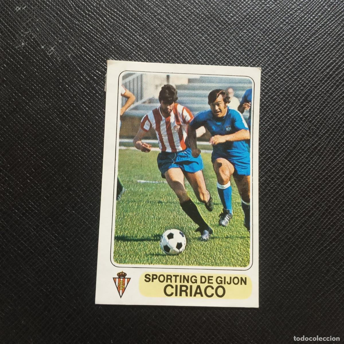 Cromos de F&uacute;tbol: CIRIACO SPORTING GIJON PACOSA 1977 1978 CROMO FUTBOL LIGA 77 78 - DESPEGADO - A88 PG68