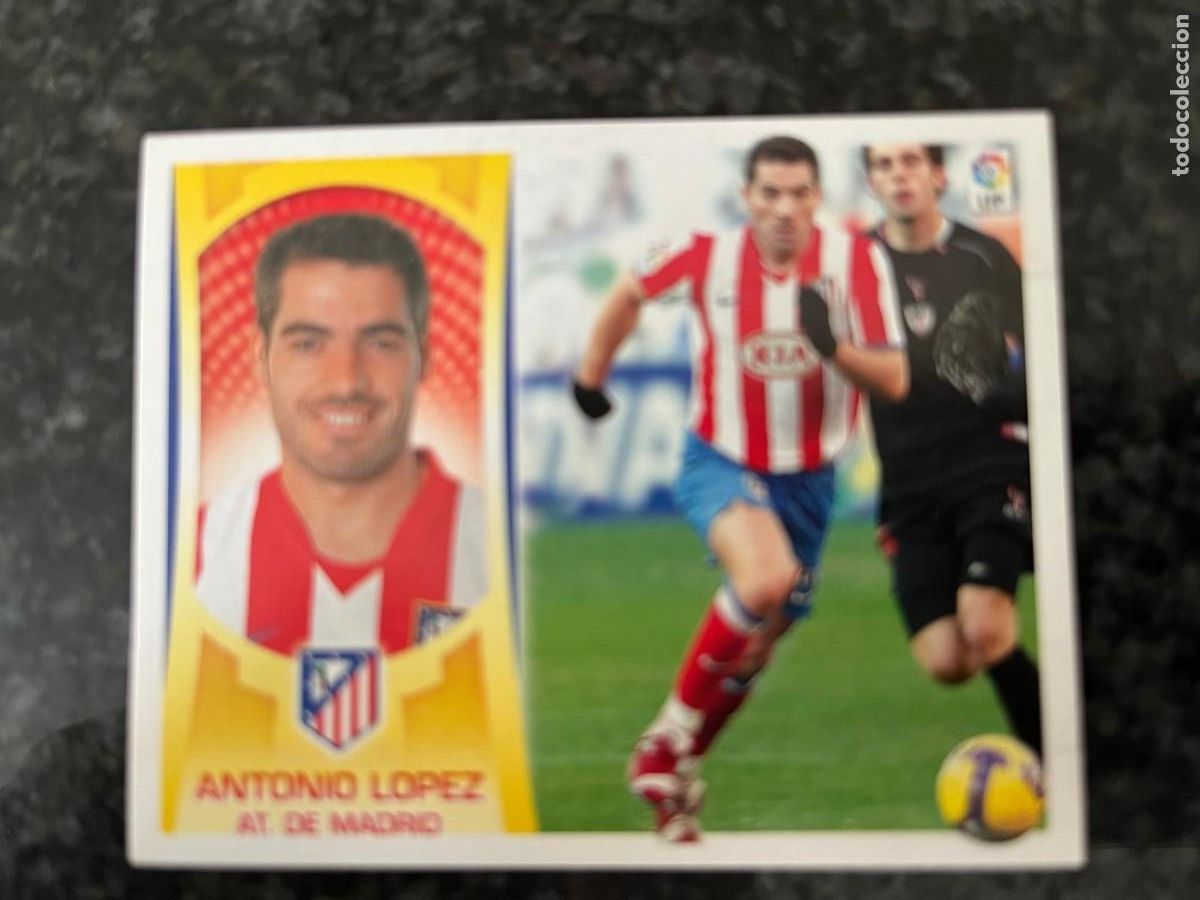 Fu&szlig;ball-Sticker: N&ordm; 7 A ANTONIO L&Oacute;PEZ AT. DE MADRID ESTE LIGA 09 10