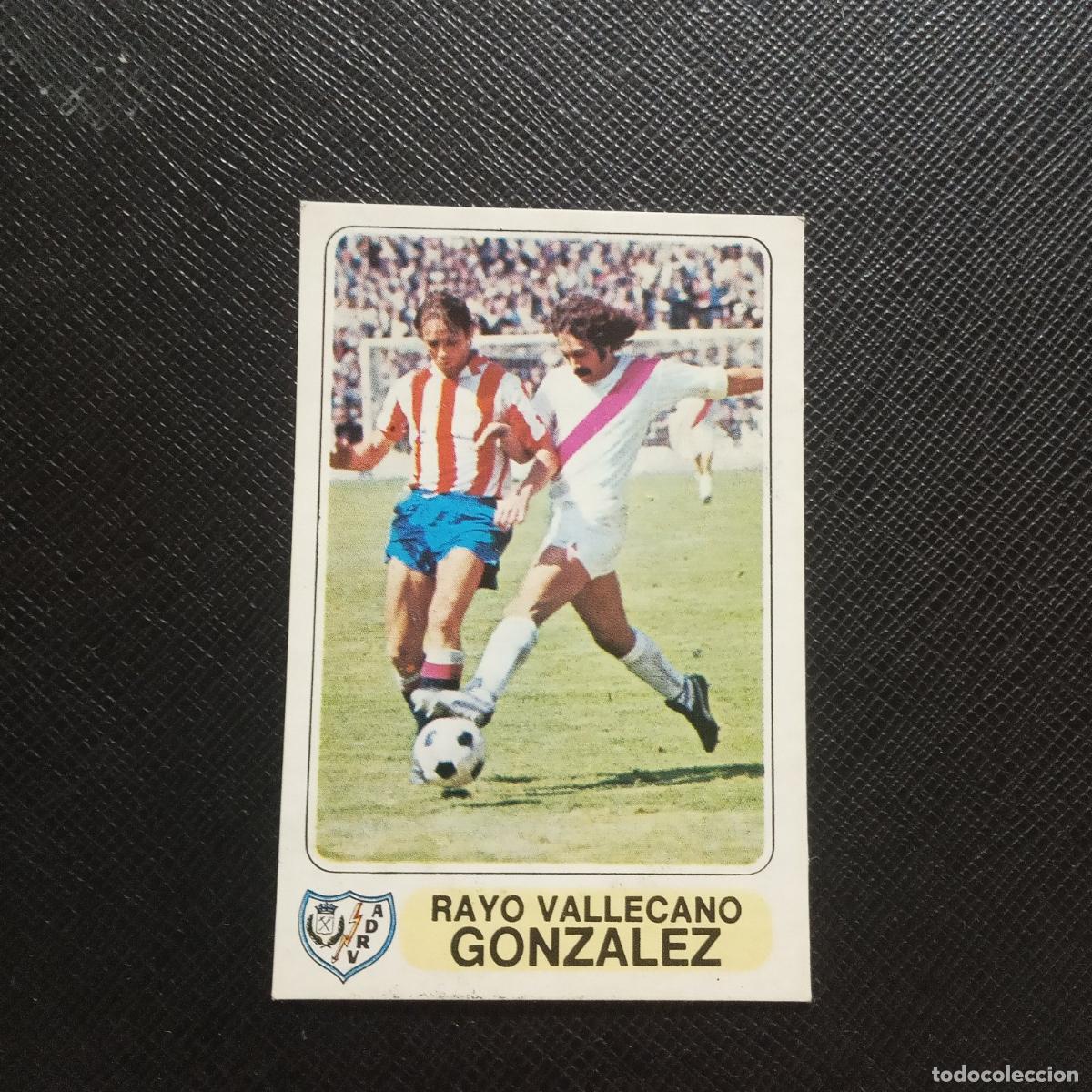 Fu&szlig;ball-Sticker: GONZALEZ RAYO VALLECANO PACOSA 1977 1978 CROMO FUTBOL LIGA 77 78 - DESPEGADO - A88 PG70