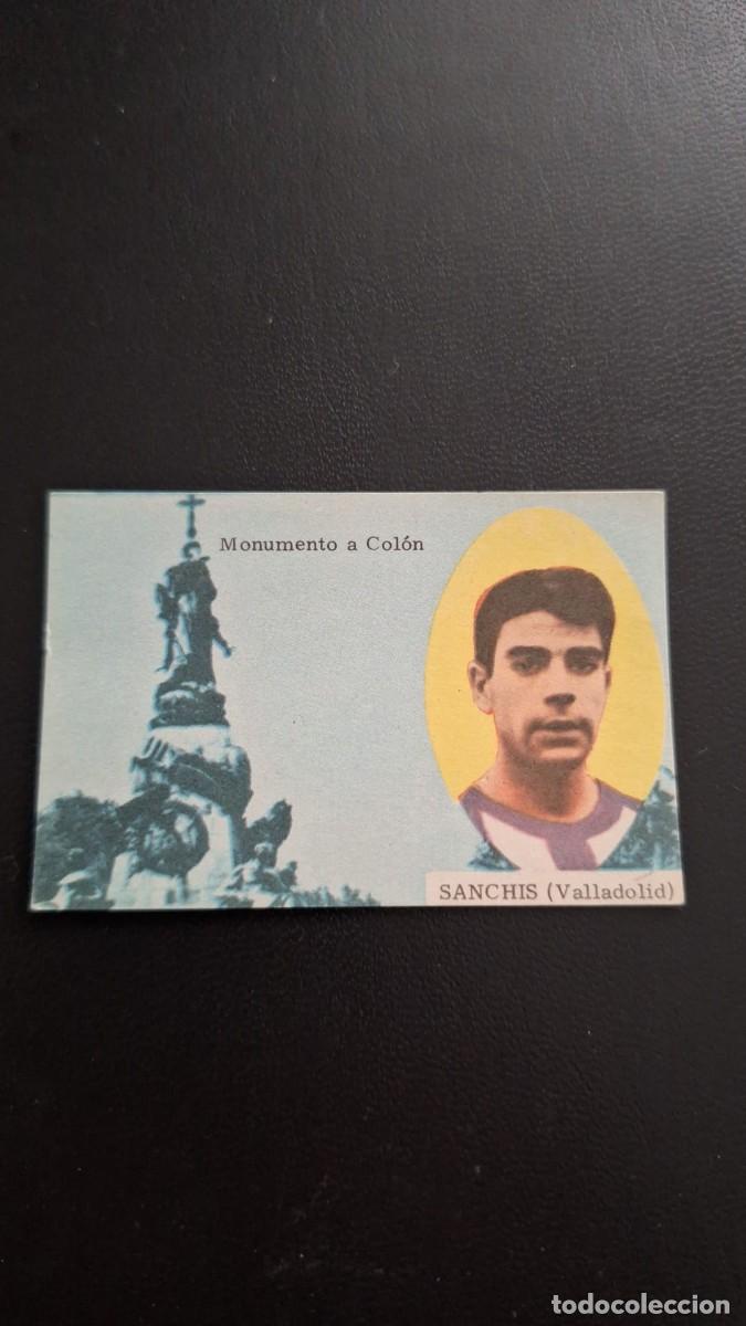 Football Stickers: CROMO DE F&Uacute;TBOL SANCHIS VALLADOLID 63 64 DISGRA FHER SIN PEGAR NUNCA PEGADO