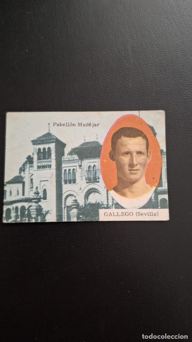 Football Stickers: CROMO DE F&Uacute;TBOL GALLEGO SEVILLA 63 64 DISGRA FHER SIN PEGAR NUNCA PEGADO