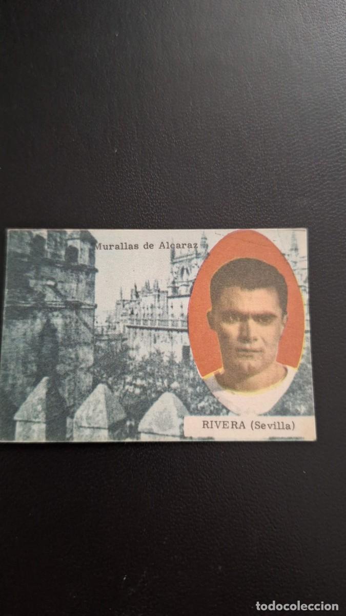 Figurine di Calcio: CROMO DE F&Uacute;TBOL RIVERA SEVILLA 63 64 DISGRA FHER SIN PEGAR NUNCA PEGADO