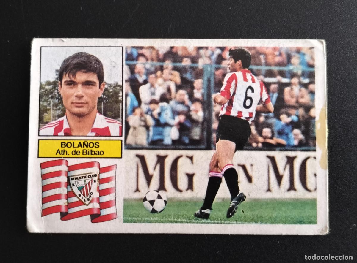 Fu&szlig;ball-Sticker: BOLA&Ntilde;OS ATHLETIC BILBAO CROMOS ALBUM EDICIONES ESTE LIGA FUTBOL 82 83 1982 1983