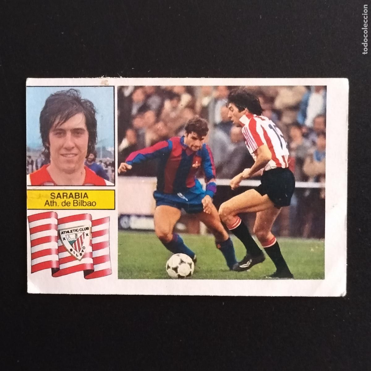 Figurine di Calcio: SARABIA ATHLETIC BILBAO CROMOS ALBUM EDICIONES ESTE LIGA FUTBOL 82 83 1982 1983