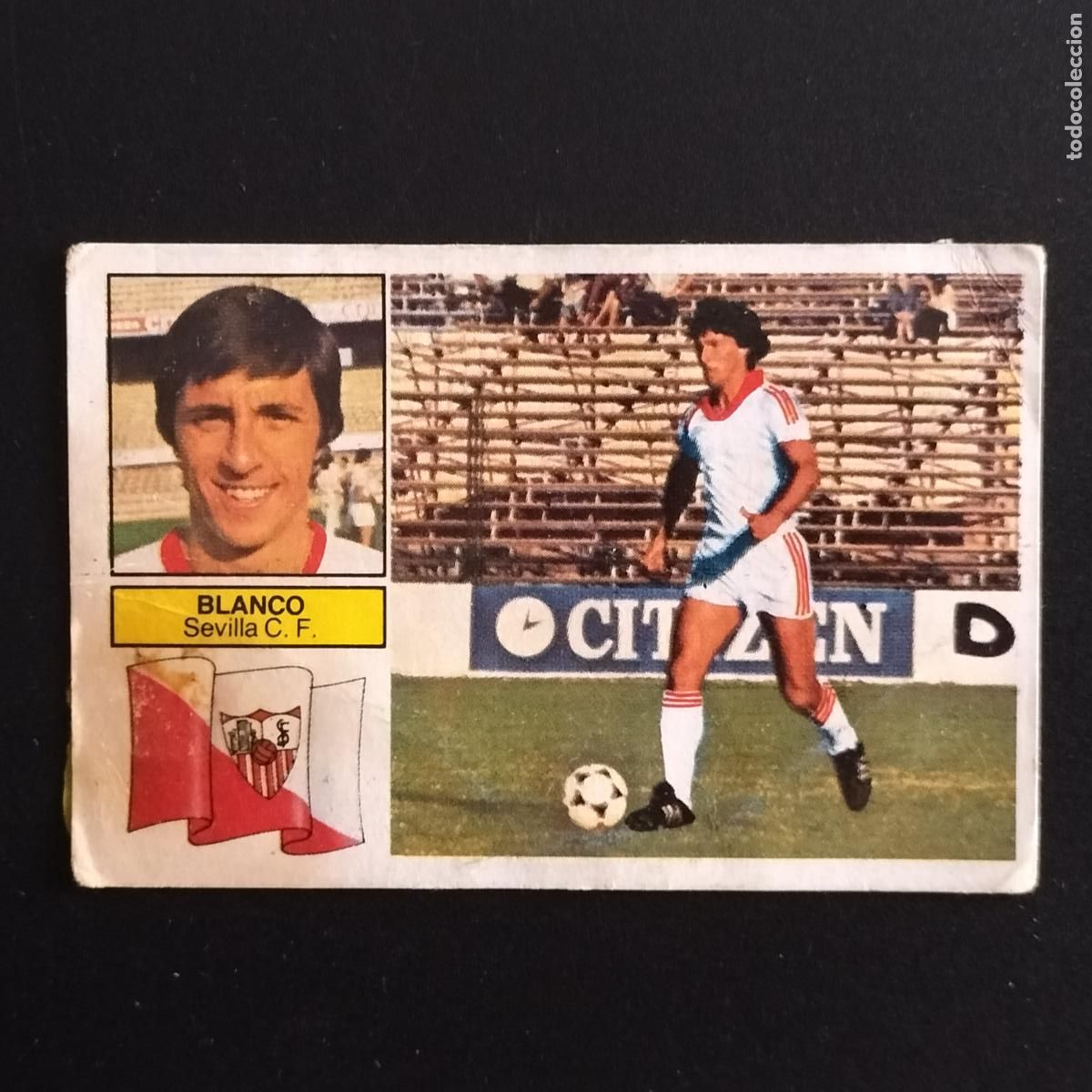 Figurine di Calcio: BLANCO SEVILLA CROMOS ALBUM EDICIONES ESTE LIGA FUTBOL 82 83 1982 1983