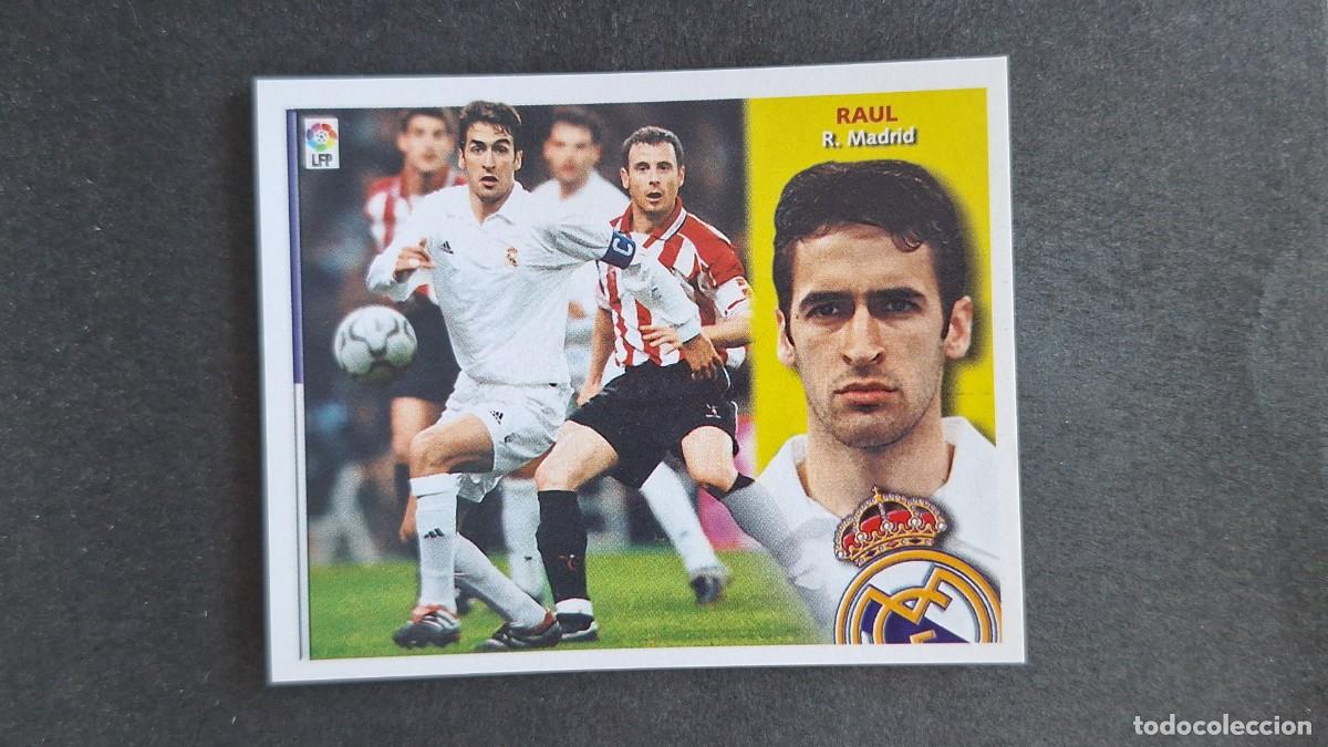 Figurine di Calcio: L3 RAUL REAL MADRID LIGA ESTE 2002/2003 02 03 NUNCA PEGADO SIN PEGAR