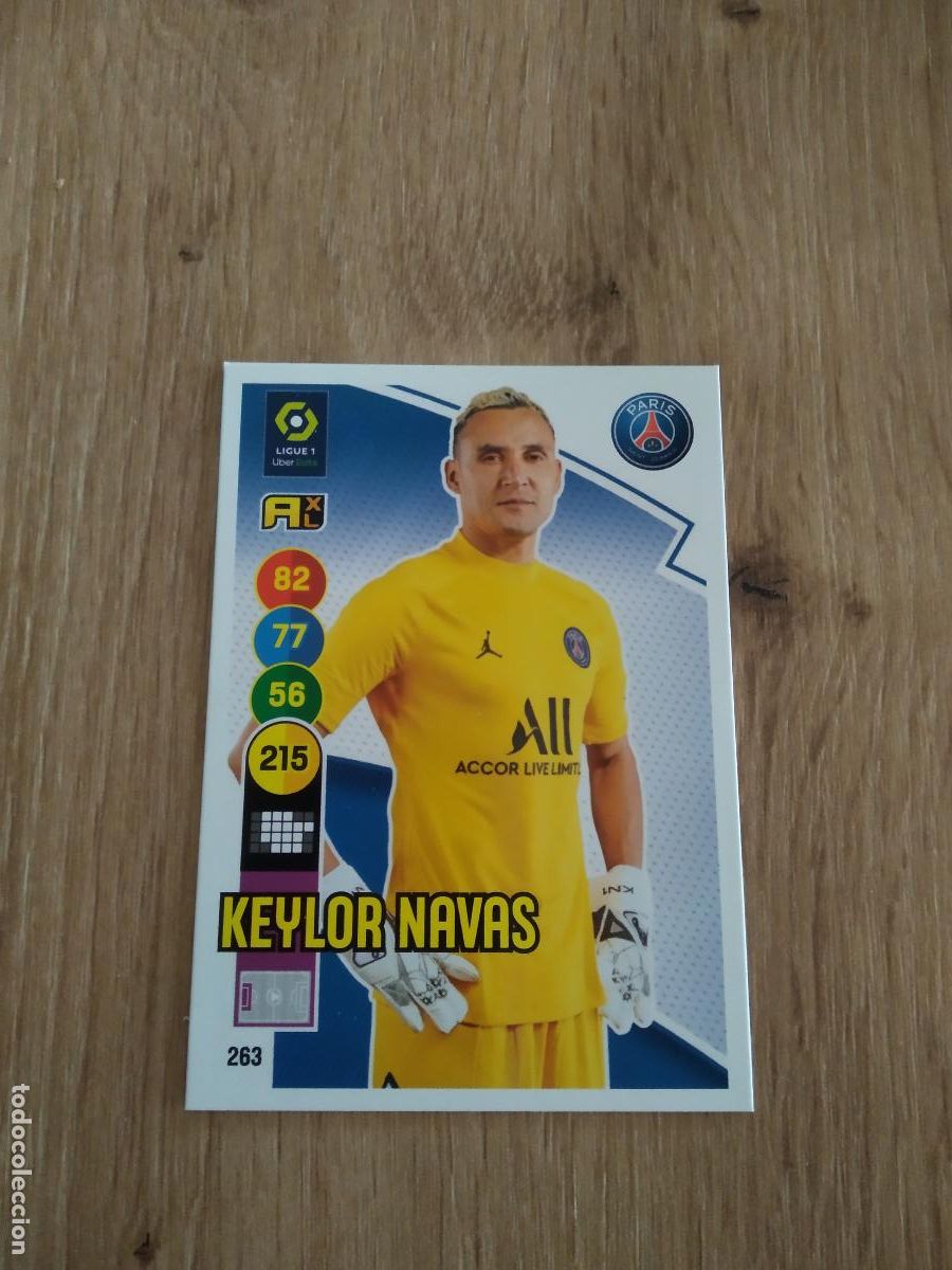 Fu&szlig;ball-Sticker: 263 KEYLOR NAVAS PSG CROMO FUTBOL PANINI LIGUE 1 FOOT 21-22 LIGA FRANCIA ADRENALYN 2021-2022