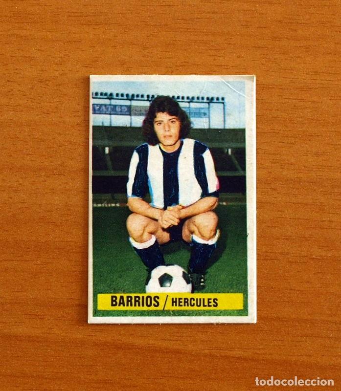 Fu&szlig;ball-Sticker: H&eacute;rcules - Barrios - Fichaje N&ordm; 7 - Ediciones Este Liga 1974-1975, 74-75