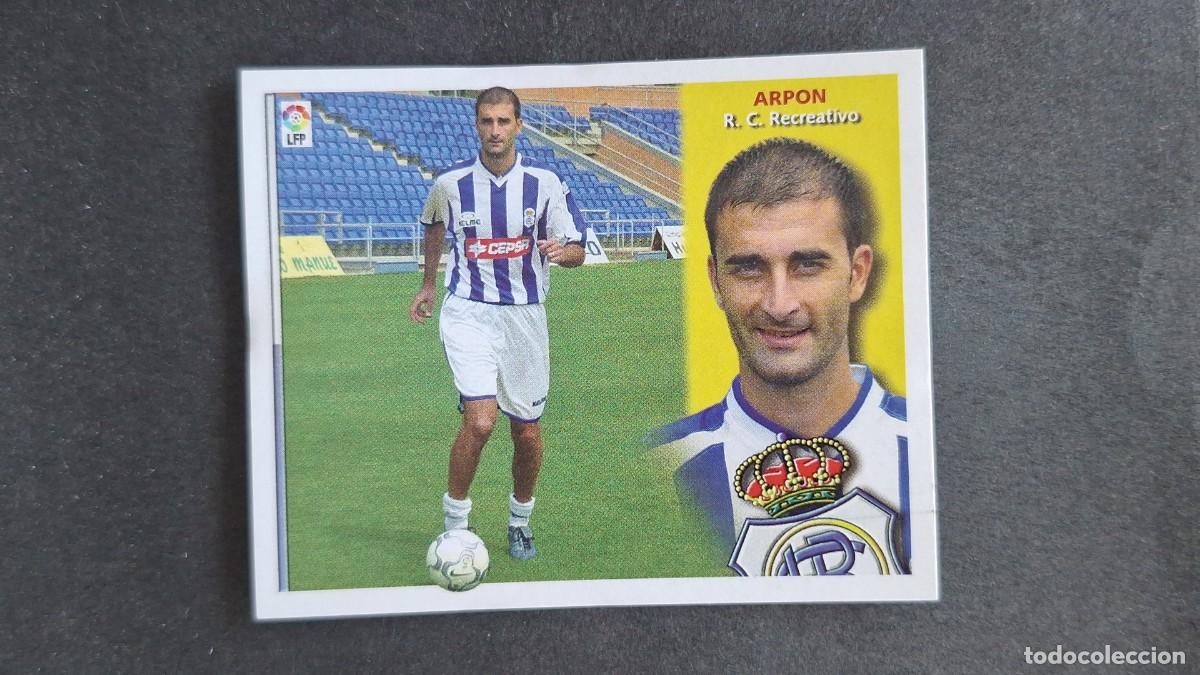Cromos de Futebol: L3 ARPON RECREATIVO DE HUELVA FICHAJE 16 LIGA ESTE 2002/2003 02 03 NUNCA PEGADO SIN PEGAR