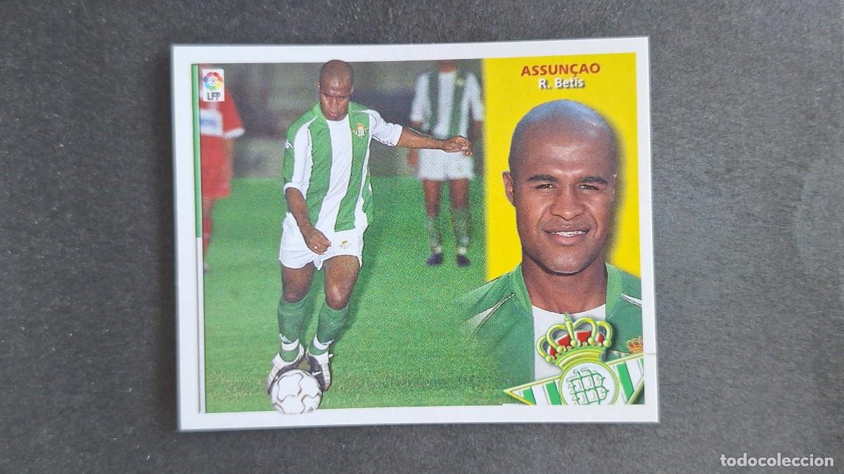 Cromos de F&uacute;tbol: L3 ASSUN&Ccedil;AO REAL BETIS BALOMPIE FICHAJE 18 LIGA ESTE 2002/2003 02 03 NUNCA PEGADO SIN PEGAR