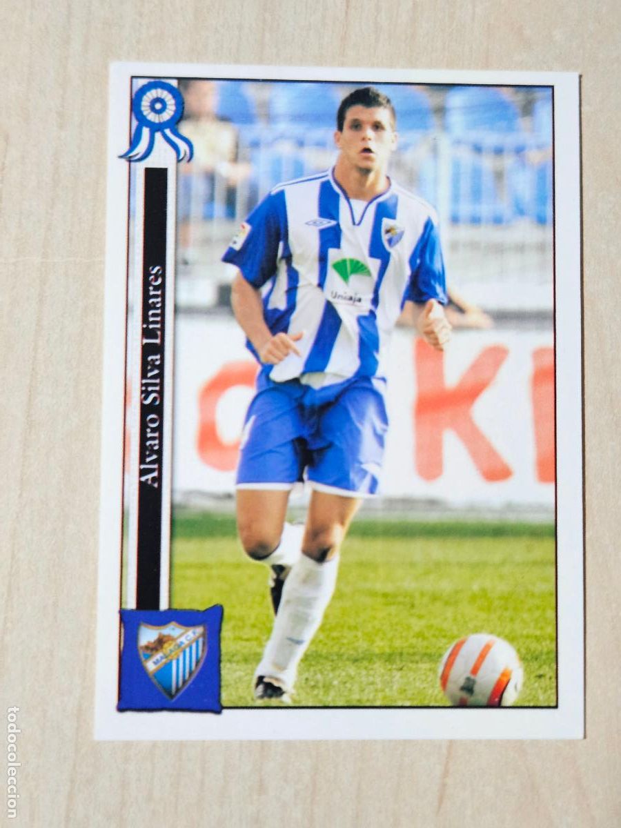 Fu&szlig;ball-Sticker: N&ordm; 961 SILVA - MUNDICROMO - LAS FICHAS DE LA LIGA 2006 - PLATINUM - MALAGA B