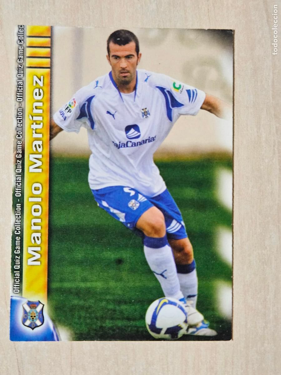 Figurine di Calcio: N&ordm; 528 MANOLO MARTINEZ - MUNDICROMO - QUIZ GAME COLLECTION 2010 - TENERIFE