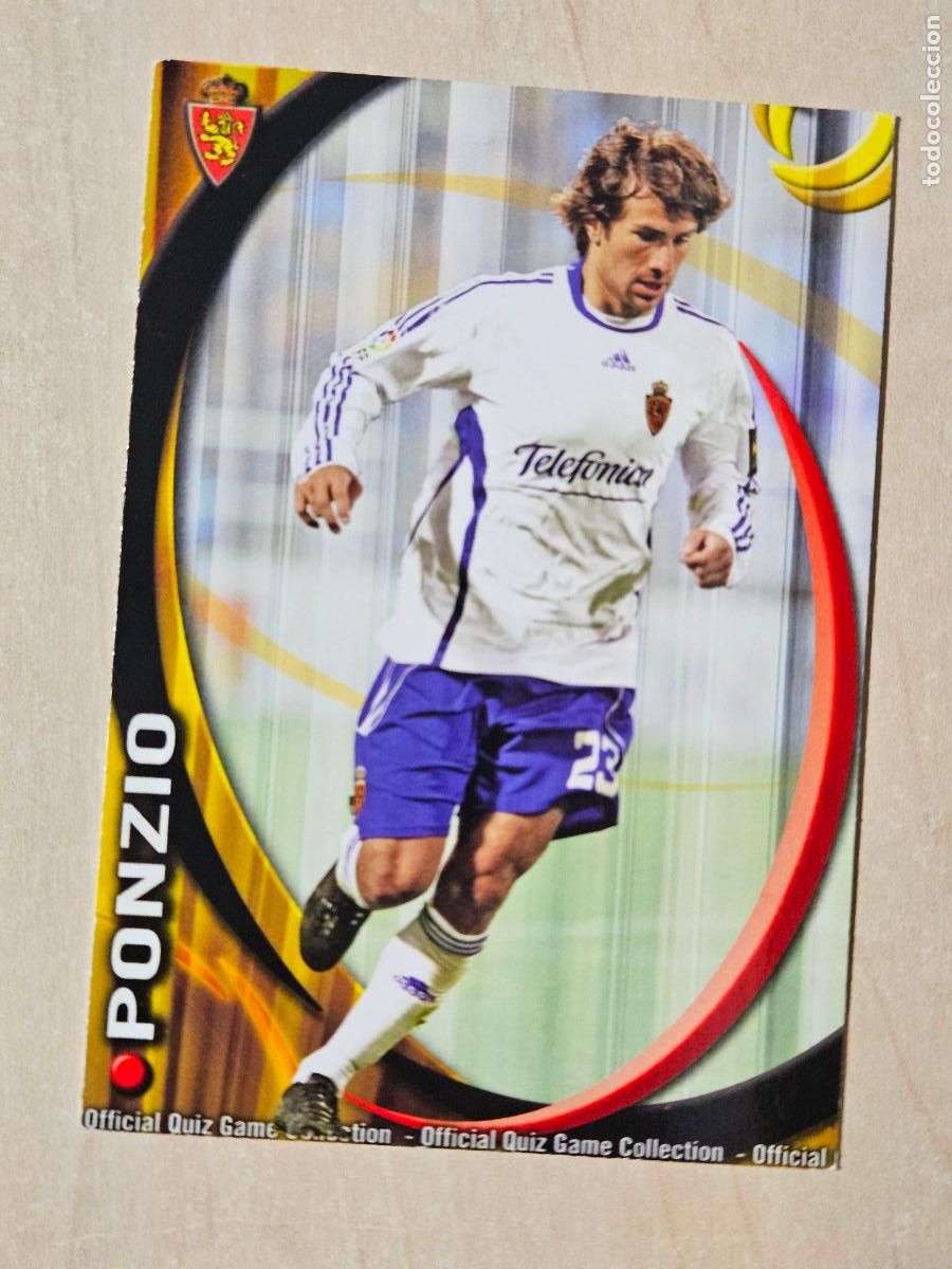 Cromos de F&uacute;tbol: N&ordm; 361 PONZIO - MUNDICROMO QUIZ GAME FICHAS LIGA 2011 - REAL ZARAGOZA