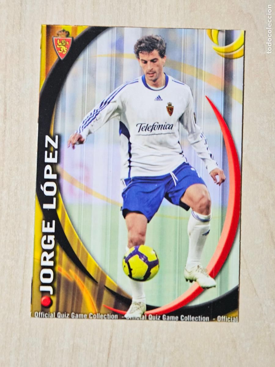 Cromos de F&uacute;tbol: N&ordm; 364 JORGE LOPEZ - MUNDICROMO QUIZ GAME FICHAS LIGA 2011 - REAL ZARAGOZA