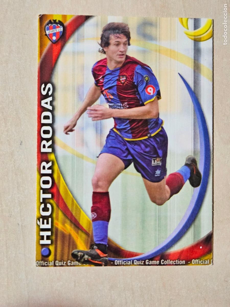 Figurine di Calcio: N&ordm; 519 HECTOR RODAS - MUNDICROMO QUIZ GAME FICHAS LIGA 2011 - LEVANTE