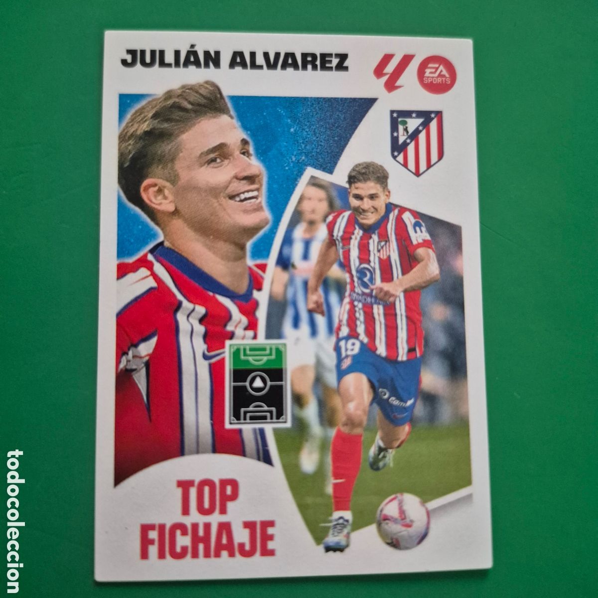 Fu&szlig;ball-Sticker: JULIAN ALVAREZ TOP FICHAJE 68 ATLETICO DE MADRID LIGA ESTE PANINI 24 25 2024 2025 NUEVO