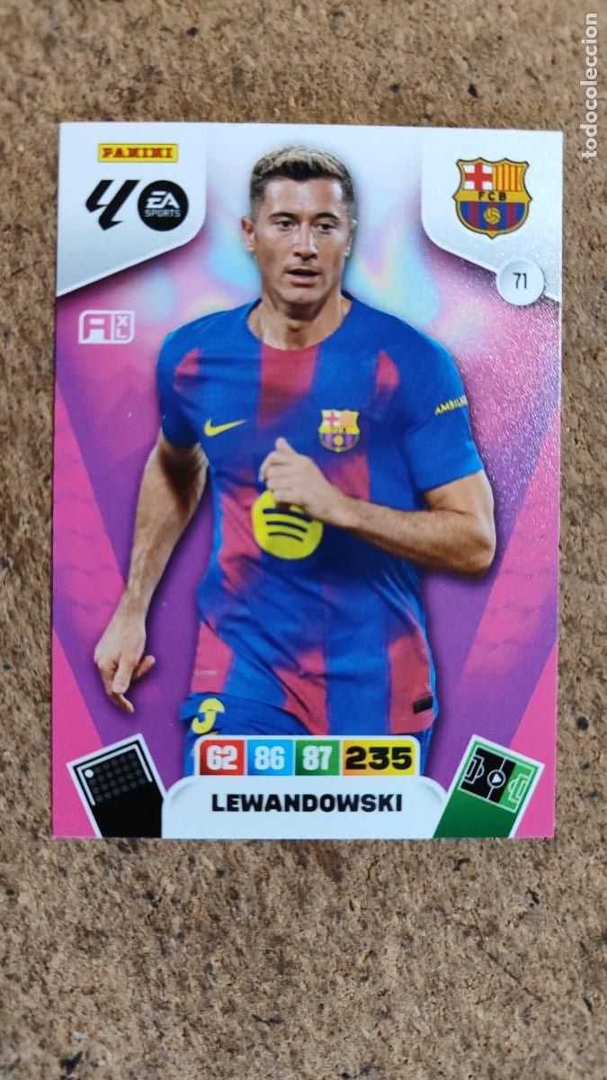 Fu&szlig;ball-Sticker: ADRENALYN XL LA LIGA 25/26 CARD LEWANDOWSKI FC BARCELONA # 71 PANINI