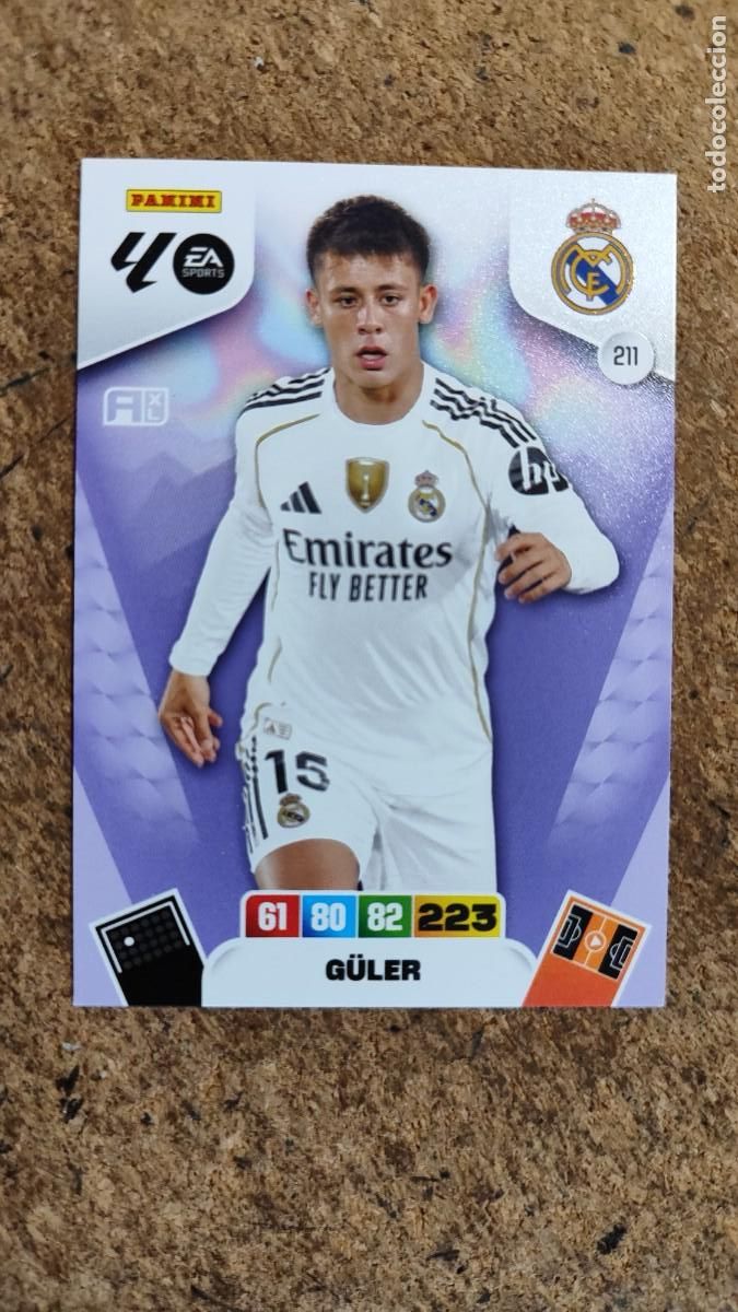 Fu&szlig;ball-Sticker: ADRENALYN XL LA LIGA 25/26 CARD GULER REAL MADRID # 211 PANINI