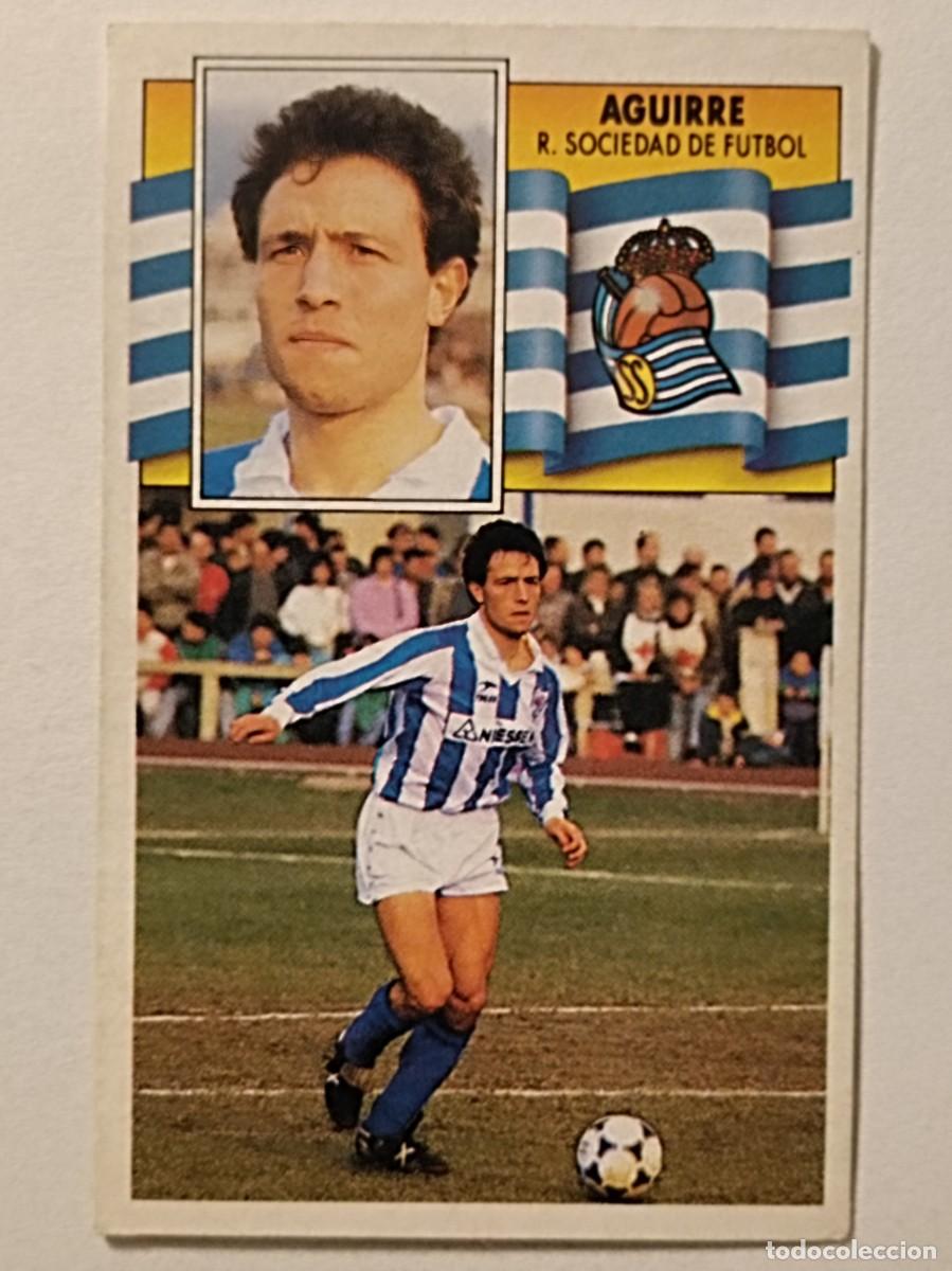 Figurine di Calcio: AGUIRRE REAL SOCIEDAD LIGA 90/91 ESTE