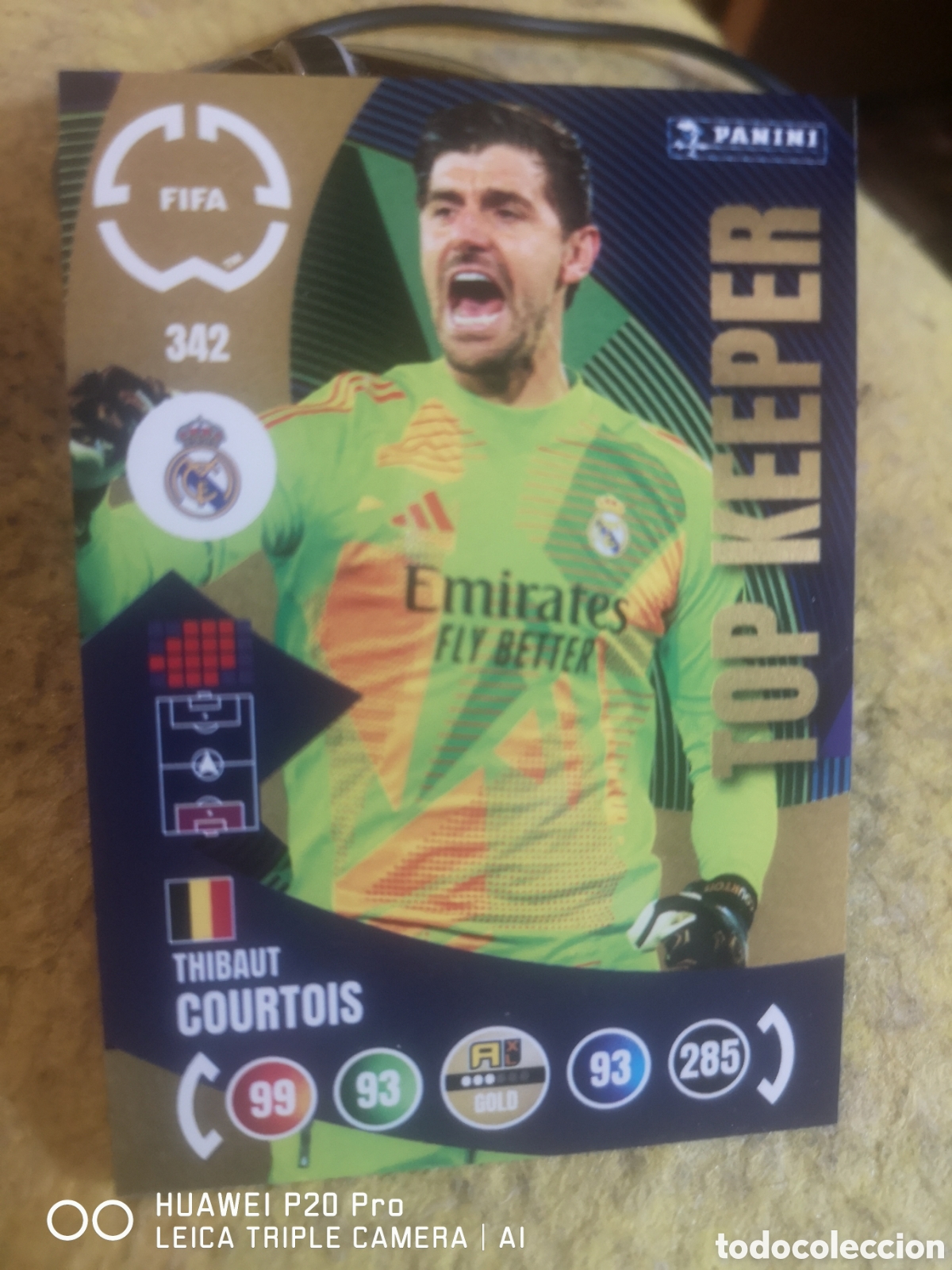 Cromos de F&uacute;tbol: ADRENALYN XL 2025 - FIFA CLUB WORLD CUP - COURTOIS TOP KEEPER / REAL MADRID 342