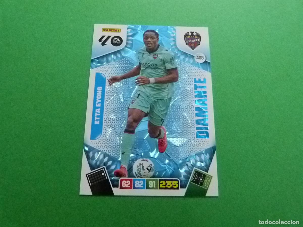 Cromos de f&uacute;tbol: TRADING CARD FUTBOL ETTA EYONG LEVANTE U.D. N&ordm; 408 LIGA ADRENALYN XL 2025-2026/25-26