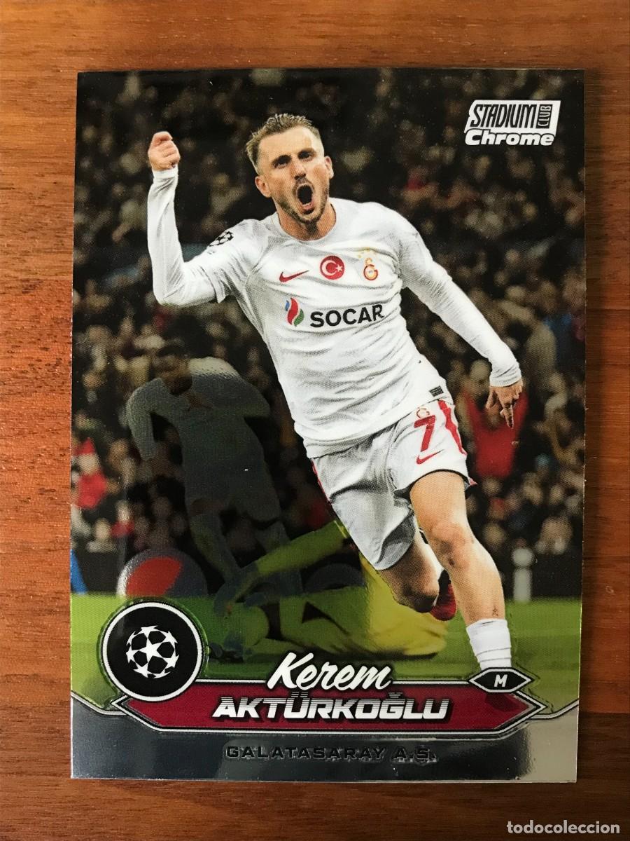 Fu&szlig;ball-Sticker: KEREM AKTURKOGLU - GALATASARAY - TOPPS CHROME STADIUM CLUB - 2023 2024 23 24