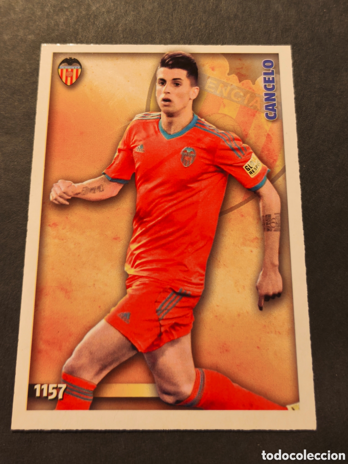Cromos de F&uacute;tbol: 1157 CANCELO VALENCIA MUNDICROMO FICHAS LIGA 2014 ROOKIE CARD ESPA&Ntilde;A (ULTIMA HORA)
