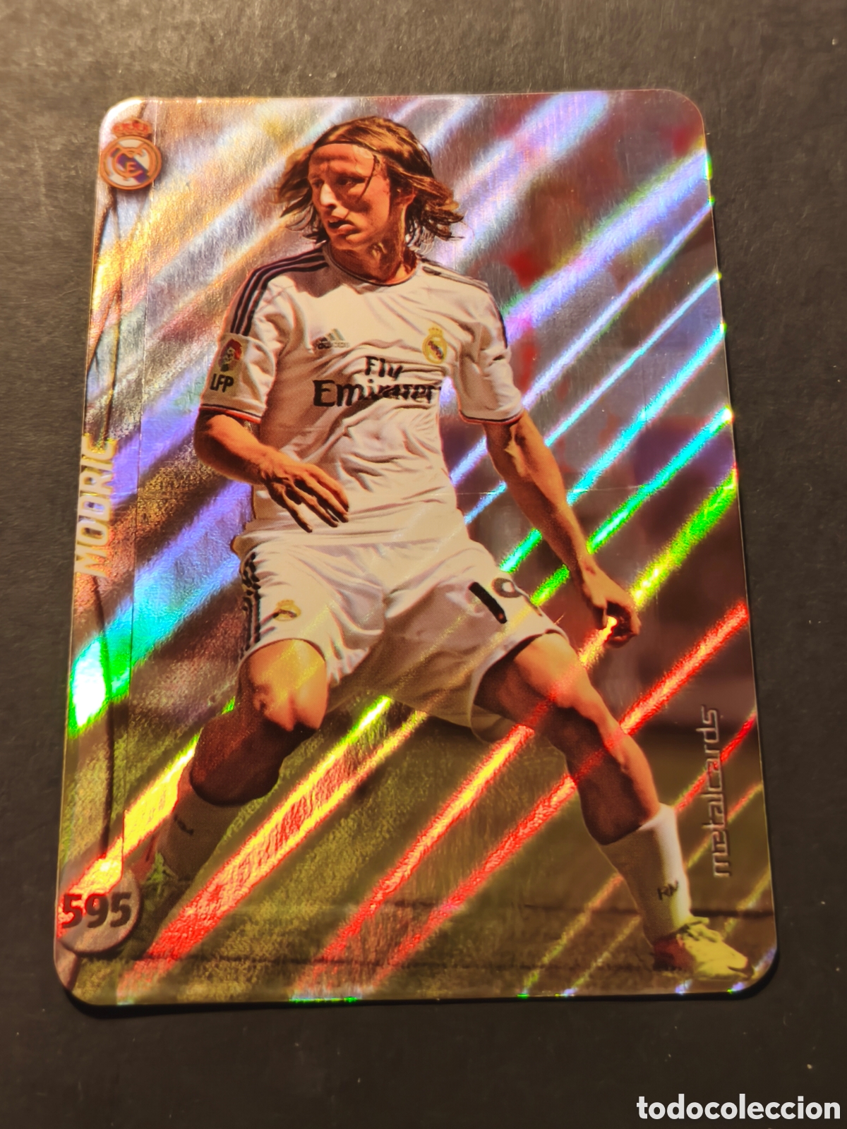 Cromos de F&uacute;tbol: 595 MODRIC REAL MADRID MUNDICROMO FICHAS LIGA 2015 VERSION DIAGONALES