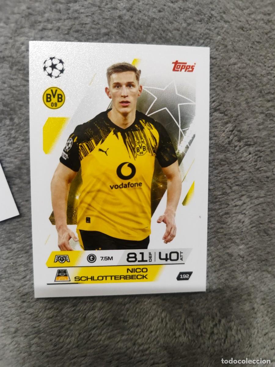 Fu&szlig;ball-Sticker: 192 UCL MATCH ATTAX 2025/26 NICO SCHLOTTERBECK BORUSSIA DORTMUND TOPPS 25 2026 CHAMPIONS
