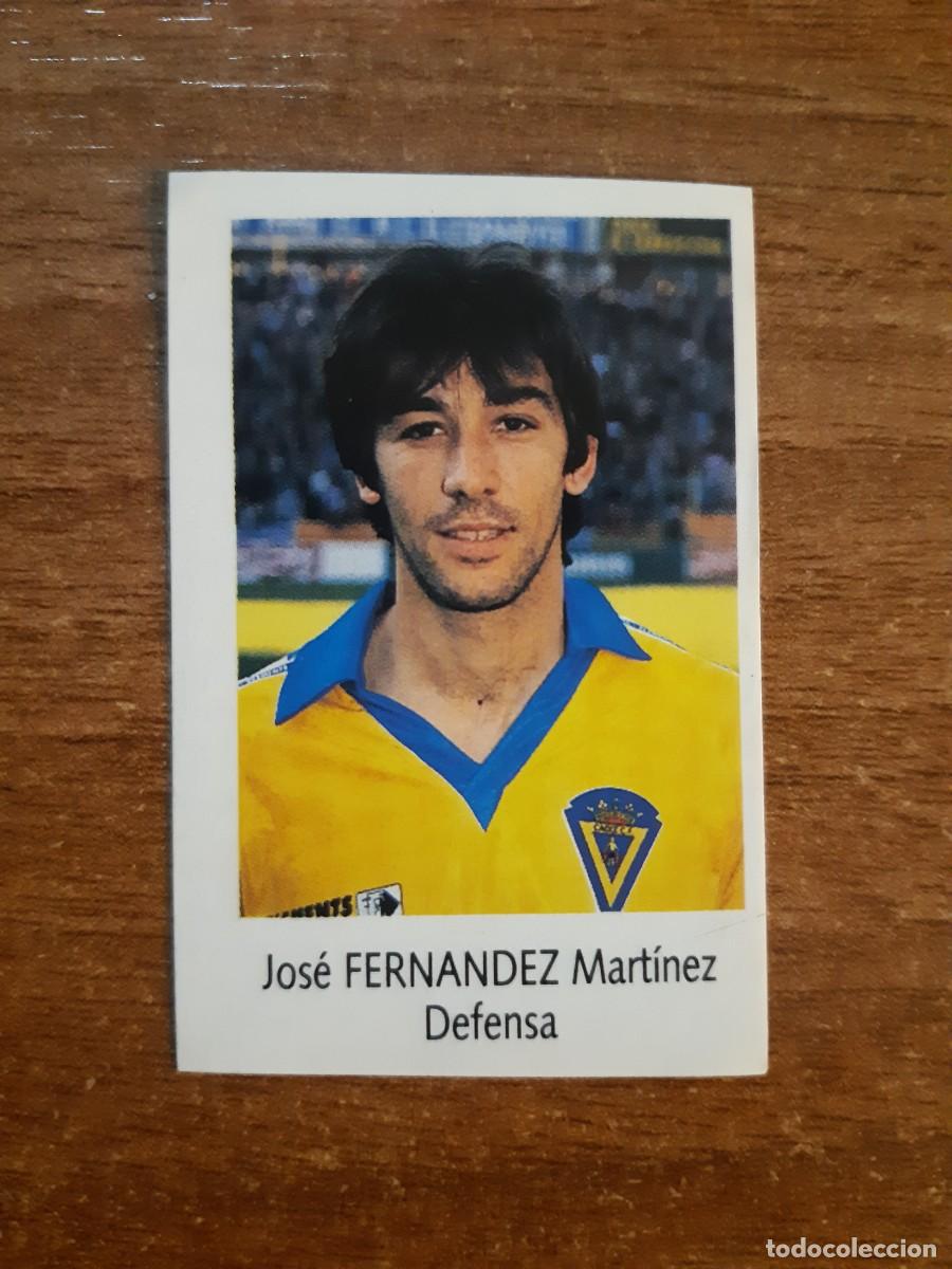Fu&szlig;ball-Sticker: N&deg;54 Fern&aacute;ndez (C&aacute;diz) Liga 91-92 BIMBO. Nunca pegado, sin pegar
