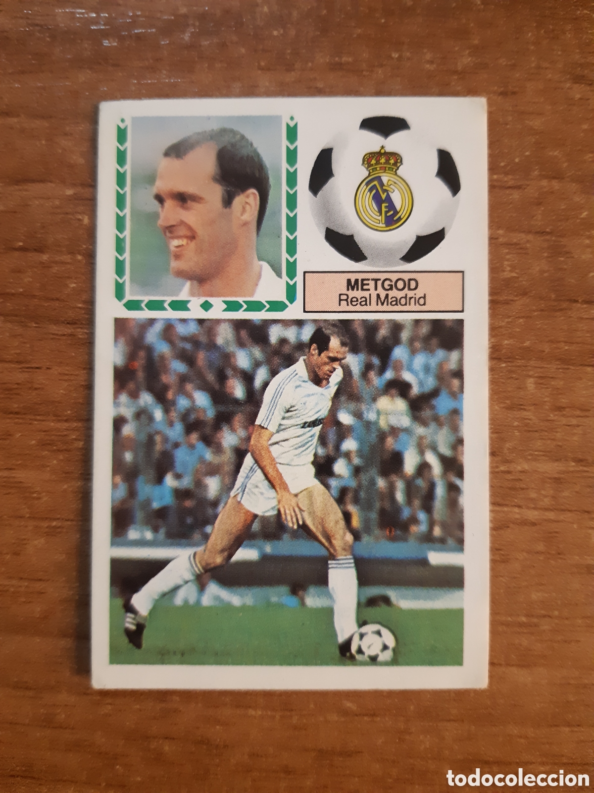 Cromos de f&uacute;tbol: Metgod (Real Madrid) Liga 83-84 ESTE. Nunca pegado