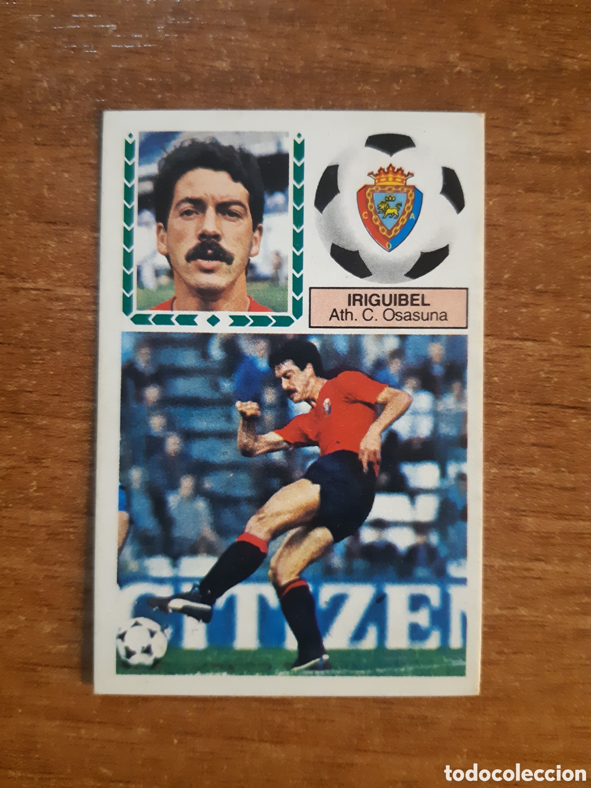 Fu&szlig;ball-Sticker: Iriguibel (Osasuna) Liga 83-84 ESTE. Nunca pegado