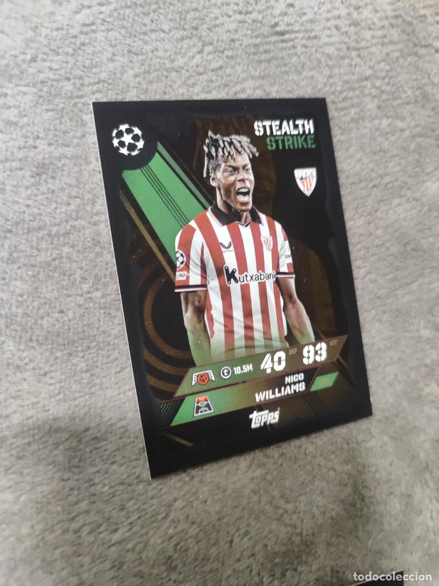 Fu&szlig;ball-Sticker: 451 UCL MATCH ATTAX 2025/26 NICO WILLIAMS ATHLETIC CLUB TOPPS 25 2026 CHAMPIONS