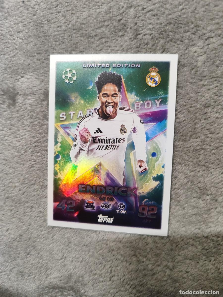 Figurine di Calcio: LE10 UCL MATCH ATTAX 2025/26 ENDRICK REAL MADRID CF STARBOY LIMITED EDITION TOPPS 25 2026 CHAMPIONS