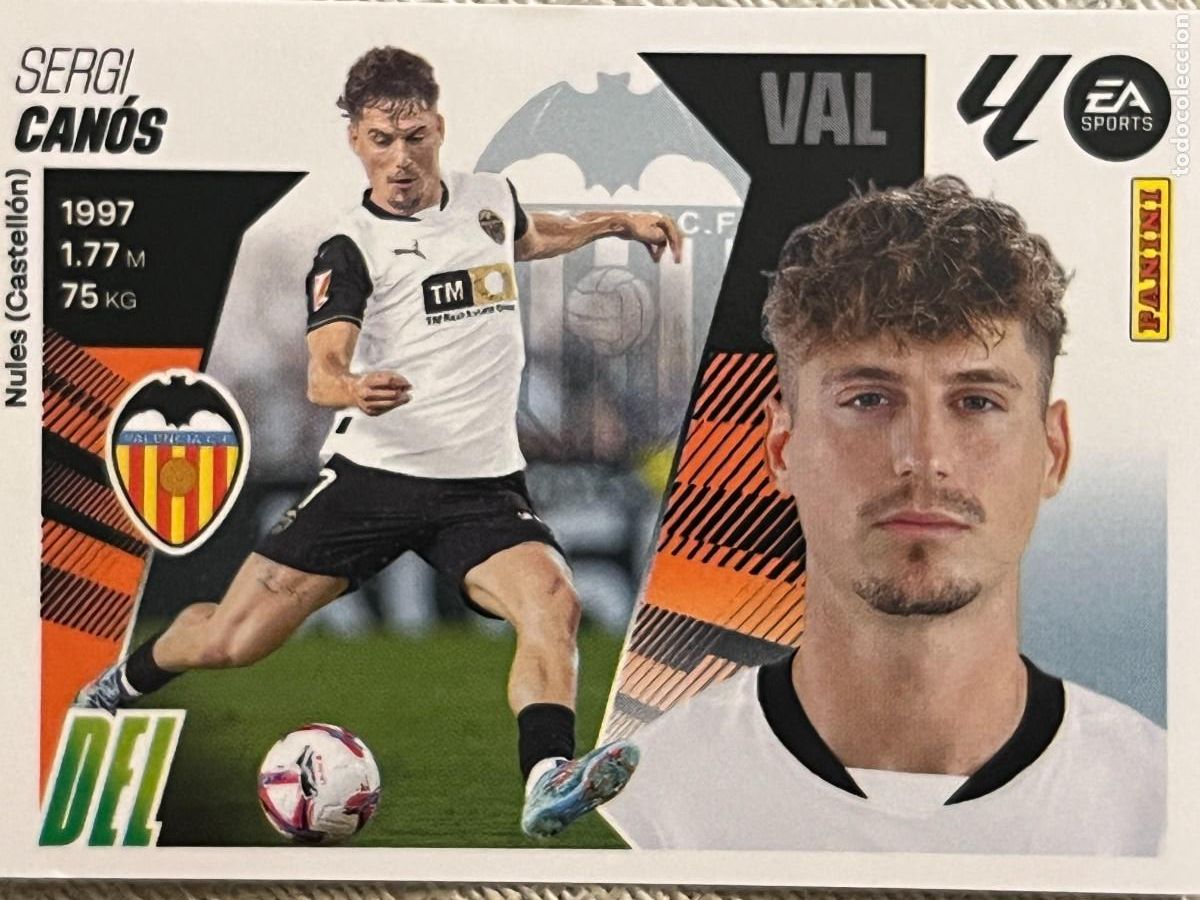 Figurine di Calcio: N&deg; 17 CAN&Oacute;S VALENCIA CF LIGA ESTE 25 26 2025 2026