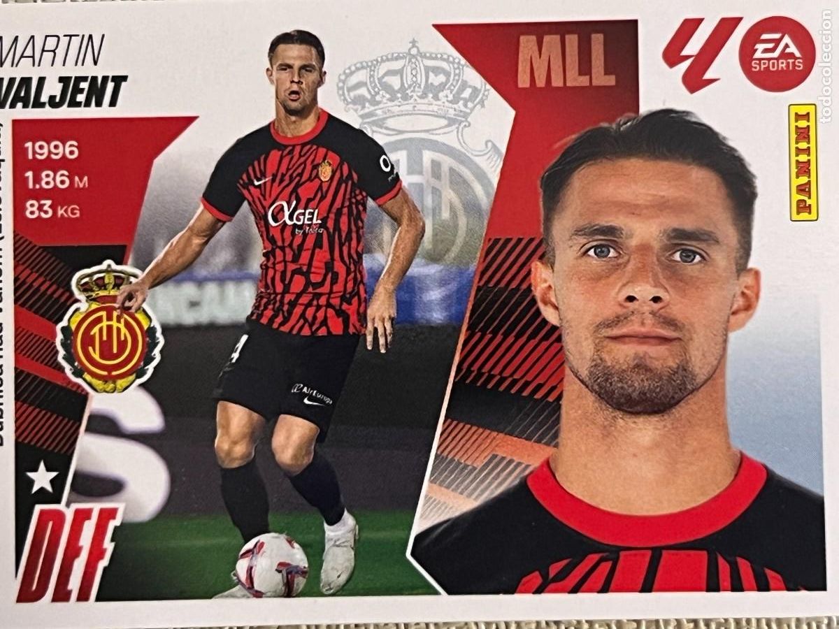Cromos de f&uacute;tbol: 8 VALJENT - MALLORCA LIGA ESTE 25 26 2025 2026