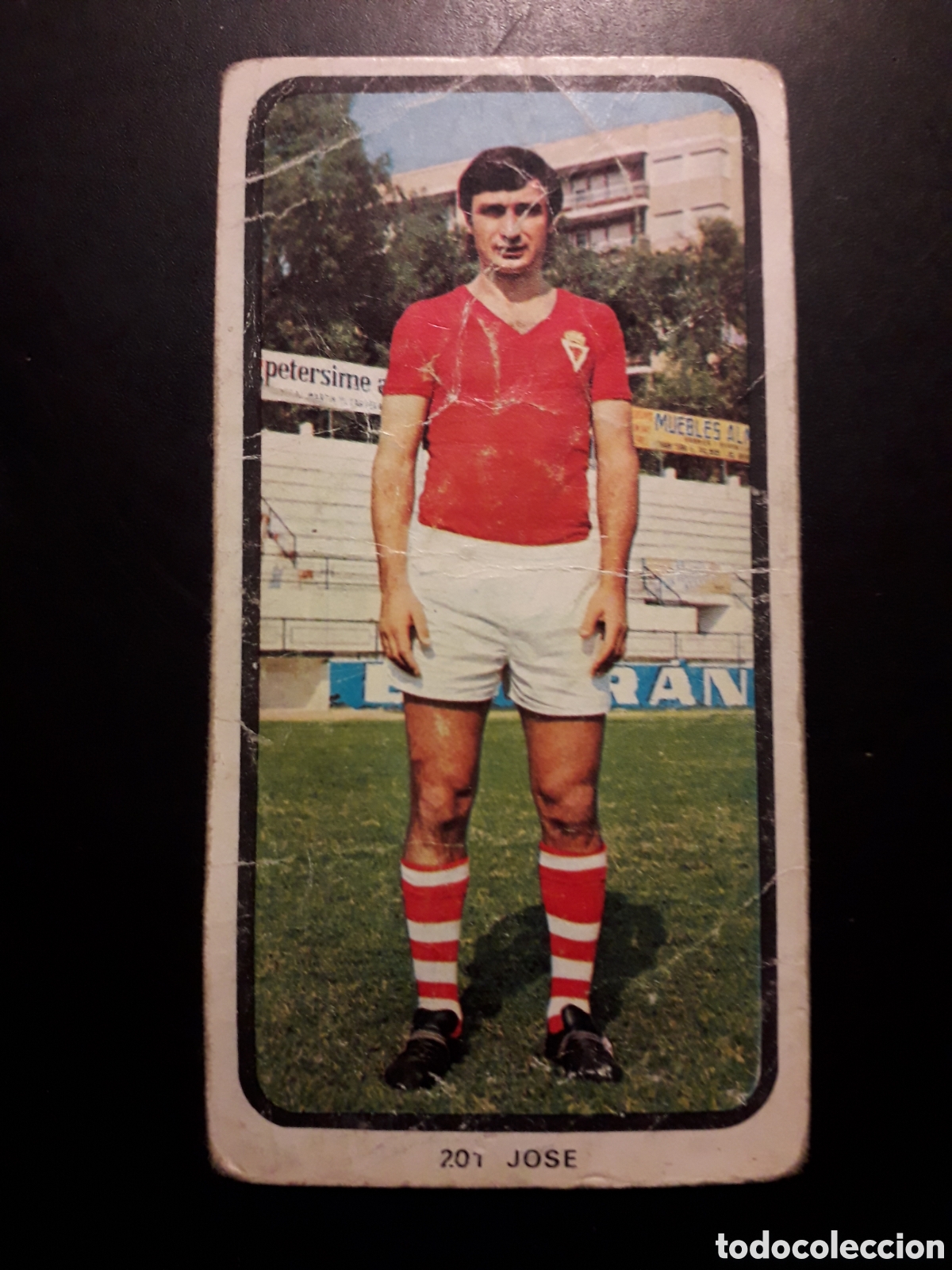 Cromos de F&uacute;tbol: JOS&Eacute; MURCIA N&deg; 201 RUIZ ROMERO 73 74 1973 1974 DESPEGADO, DEFECTUOSO PEDIDO M&Iacute;NIMO 3&euro;