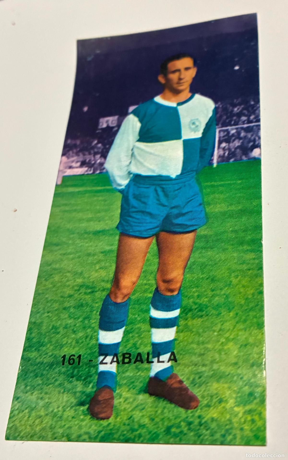 Cromos de F&uacute;tbol: CROMO FUTBOL RUIZ ROMERO 1968-1969. 68-69 , ZABALLA, Numero 161, SABADELL, Despegado