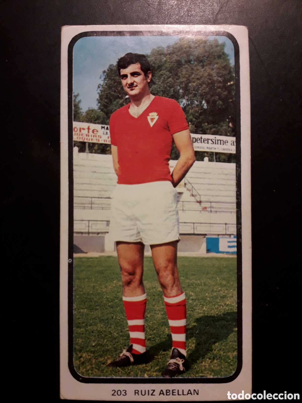 Cromos de F&uacute;tbol: RUIZ ABELL&Aacute;N MURCIA N&deg; 203 RUIZ ROMERO 73 74 1973 1974 DESPEGADO PEDIDO M&Iacute;NIMO 3&euro;