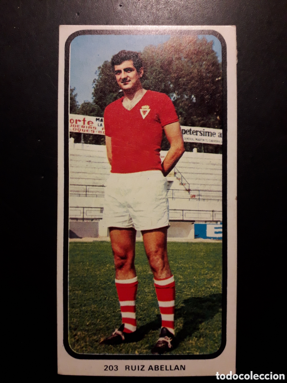 Cromos de F&uacute;tbol: RUIZ ABELL&Aacute;N MURCIA N&deg; 203 RUIZ ROMERO 73 74 1973 1974 DESPEGADO PEDIDO M&Iacute;NIMO 3&euro;