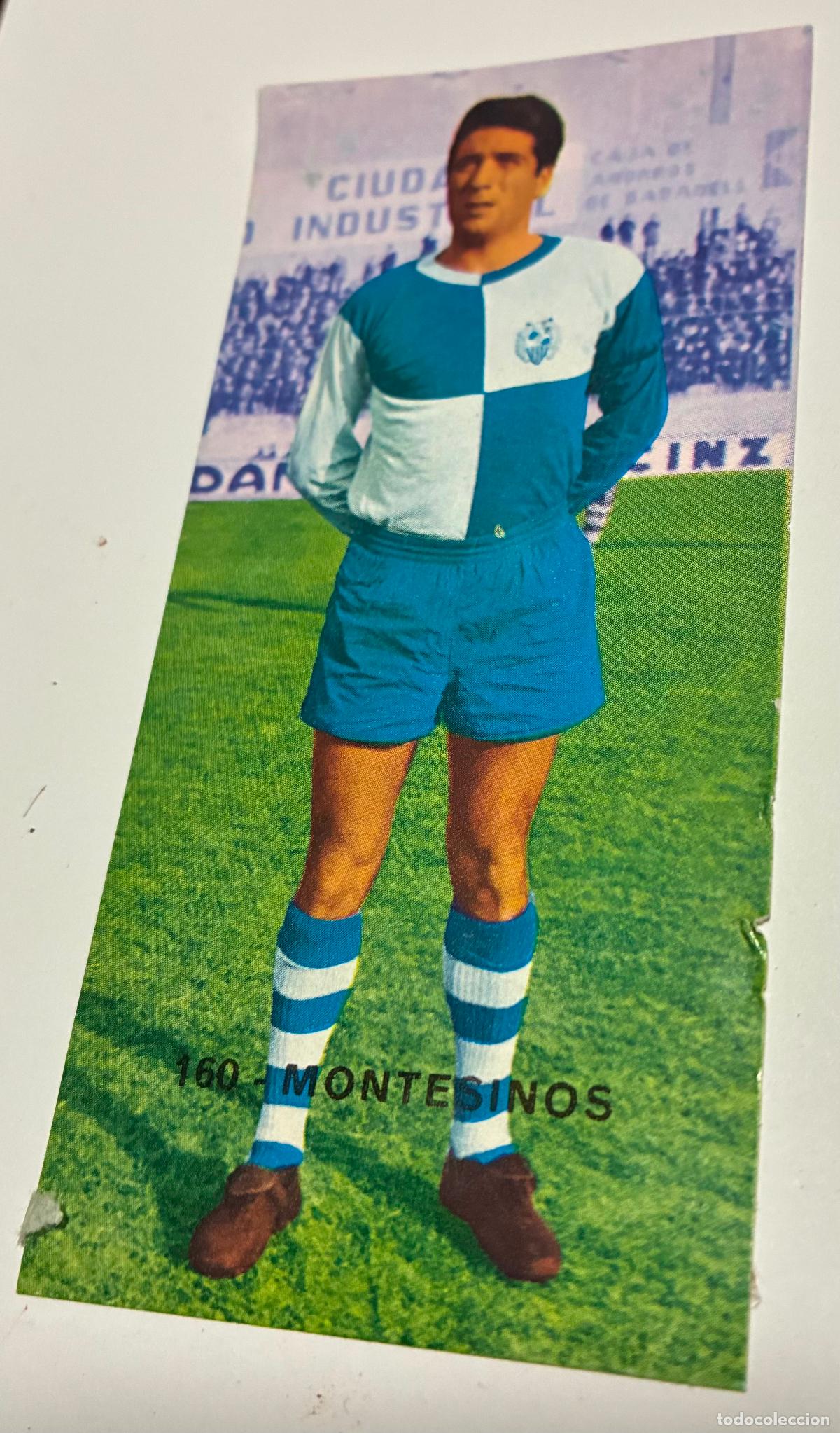 Cromos de F&uacute;tbol: CROMO FUTBOL RUIZ ROMERO 1968-1969, 68-69, MONTESINOS, Numero 160 ,SABADELL, Despegado