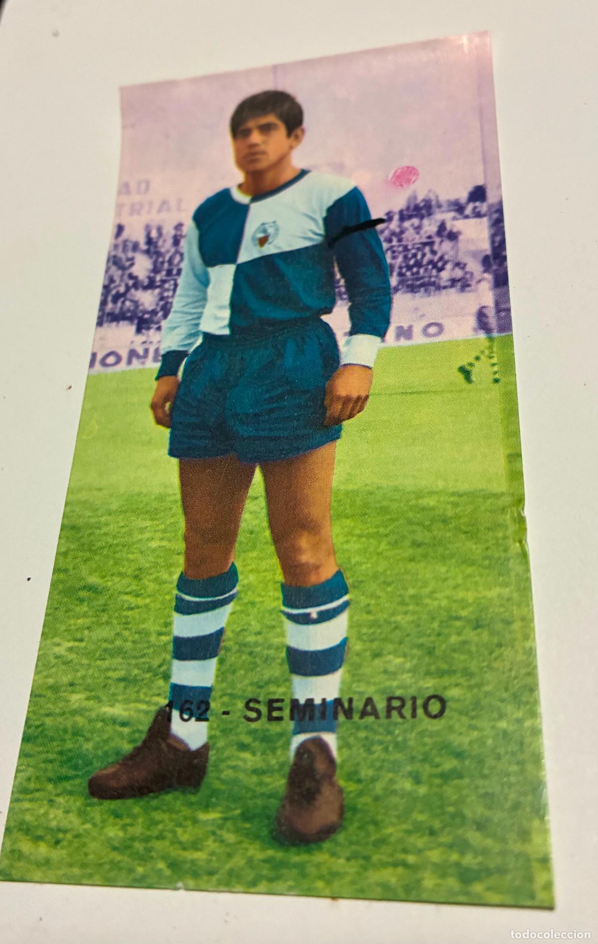 Cromos de F&uacute;tbol: CROMO FUTBOL RUIZ ROMERO 1968-1969. 68-69, SEMINARIO, Numero 162, Sabadell, despegado