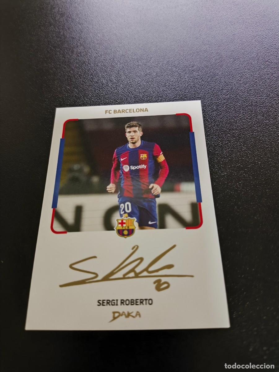 Fu&szlig;ball-Sticker: IC-8 AUTOGRAFO SERGI ROBERTO BARCELONA DAKA BARCELONA 2025 2026 25 26 NO PANINI LIGA ESTE TOPPS