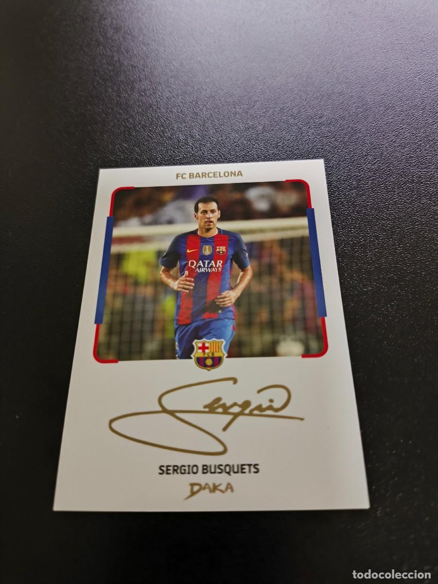 Fu&szlig;ball-Sticker: IC-9 AUTOGRAFO SERGIO BUSQUETS BARCELONA DAKA BARCELONA 2025 2026 25 26 NO PANINI LIGA ESTE TOPPS