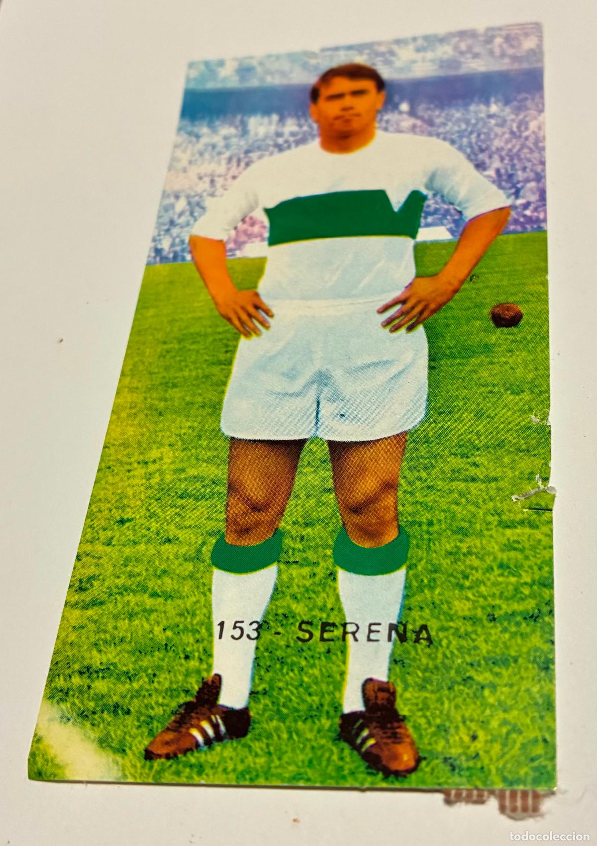 Cromos de F&uacute;tbol: CROMO FUTBOL RUIZ ROMERO 1968-1699 68-69. SERENA Numero 153, ELCHE, Despegado